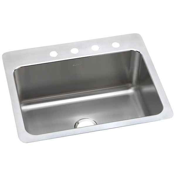 24 in x 16 in, 1, 5, Drop-In/Undermount, Stainless Steel